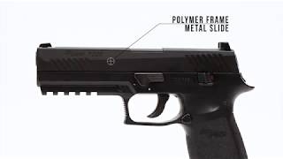  SIG Sauer Pistola de aire P320 con CO2 de 0.42 oz (paquete de  15) y paquete de 500 pellets de plomo (Coyote Tan) : Deportes y Actividades  al Aire Libre