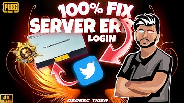 100%🔥 Fix Server Authentication Error Login Failed - BGMI/Pubg Mobile Twitter Longin Faild Issue