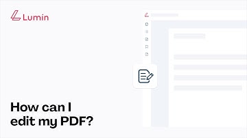 How to edit pdf with Lumin