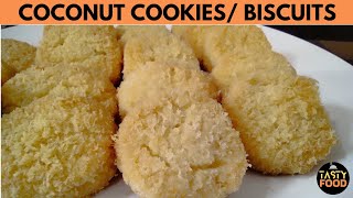 coconut cookies | Perfect Coconut cookies | Bakery style Coconut cookies | Delicious coconut cookies
