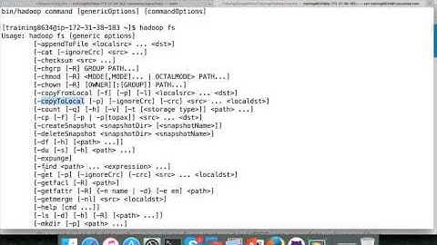 Hadoop Certification - CCP - HDFS Commands introduction