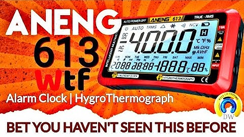 ALL NEW - ANENG 613 CHEAP-O Multimeter/Alarm Clock!? Review & Teardown!