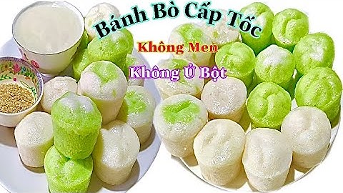 Cách Làm Bánh Bò Cấp Tốc Không Men Nở Không Ủ Bột Bánh Mềm Xốp Thơm Ngon | Hà My Vlog