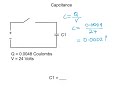 Capacitance in a Basic Circuit