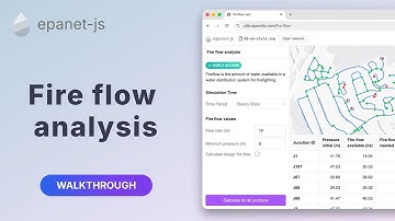 Fire flow analysis with EPANET