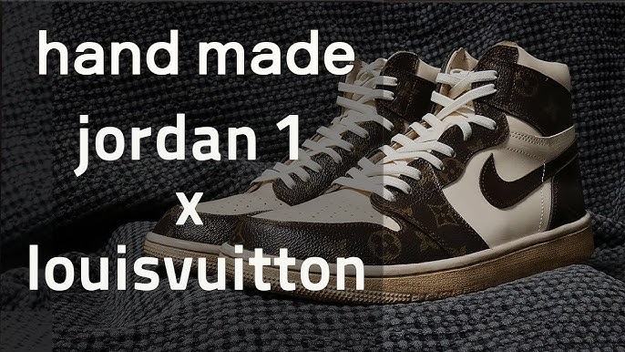 Jordan 1 OFF-LOUIS Louis Vuitton x Nike Air with suitcase Customs