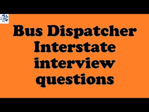 Bus Dispatcher Interstate interview questions - YouTube