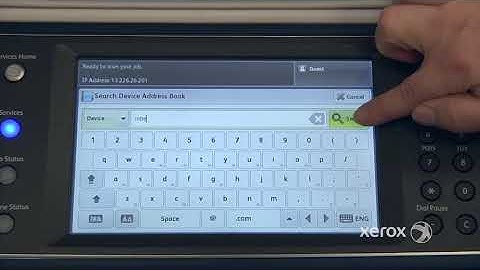 How to scan to email using the Xerox printer