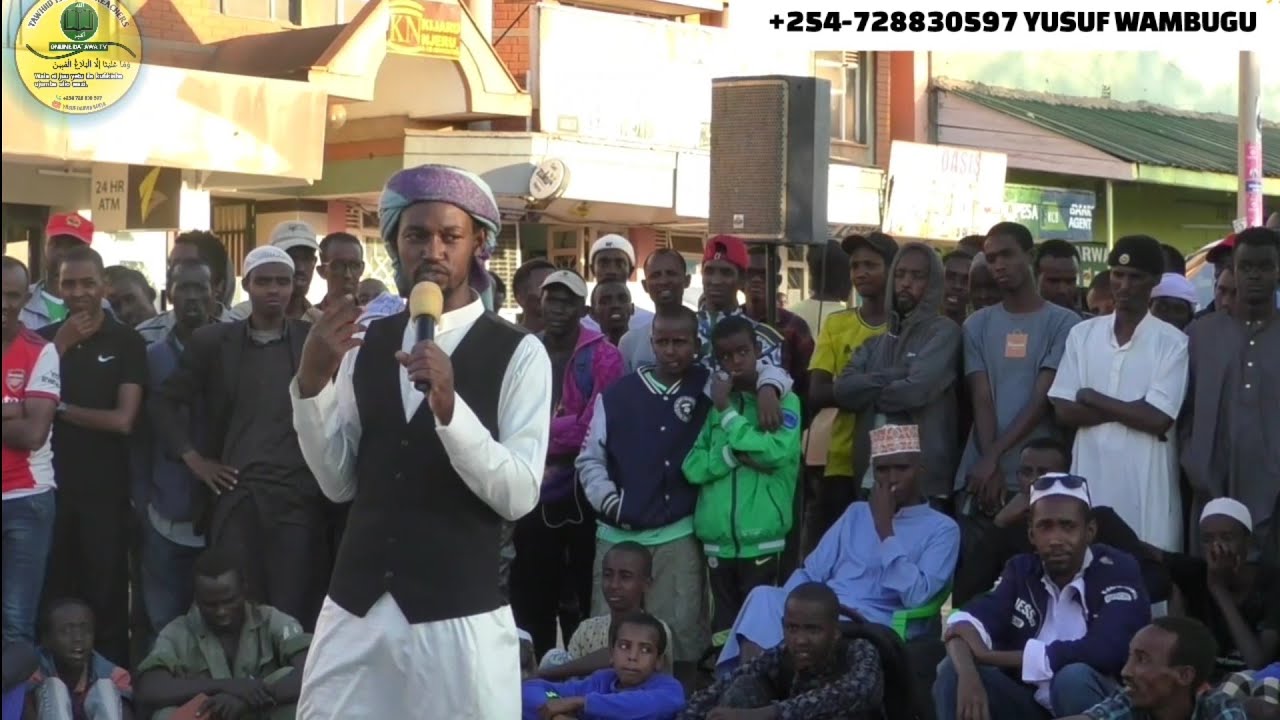 DEBATE KUU KATIKA MJI WA ISIOLO (MADA MSALABA) BAINA YA USTADH YUSUF WAMBUGU NA PASTOR NDACHA