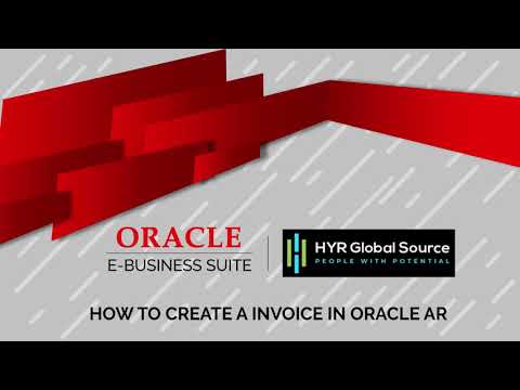 Oracle EBS - How to Create a Invoice in Oracle AR - YouTube