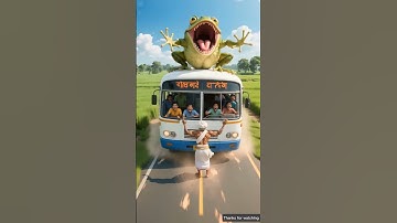 The monkey warned the bus driver of the danger and saved the lives of all the bus passengers #ai