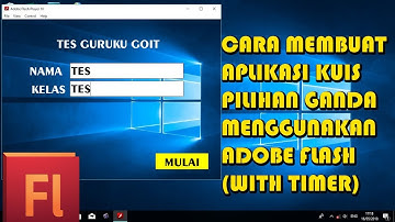 cara membuat kuis pilihan ganda di adobe flash/animate (with timer)