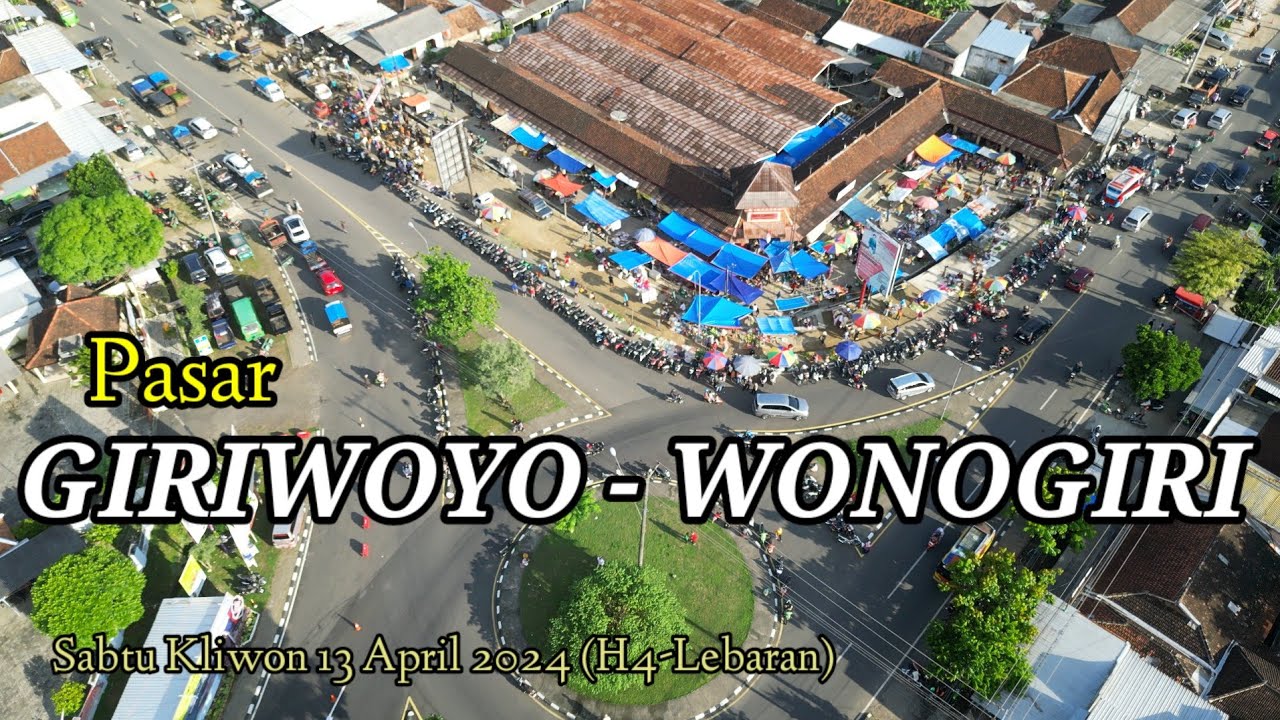 Suasana Pasar Giriwoyo Wonogiri H4 Lebaran 2024 