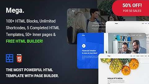 Mega - Multipurpose Responsive Template with Page Builder | Themeforest Website Templates and Themes