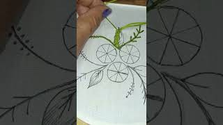 flowers leaves embroidery stitching #stitching #flower #art #drawing
