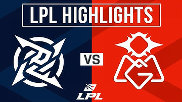 NIP vs OMG Highlights | LPL 2025 Split 2 | Ninjas in Pyjamas vs Oh My God