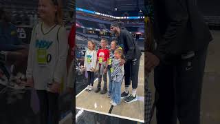 Young Fan Is So Excited To Be On The Court & Take Photo With Jarace Walker Indiana Pacers