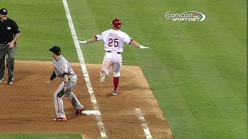 SF@PHI: Out call overturned in the 7th inning