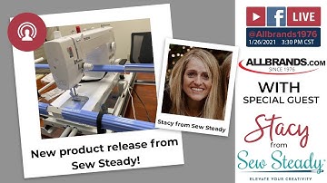 THE ALLBRANDS SHOW | New Ruler Base Extension Table from Sew Steady with Stacy Lewey