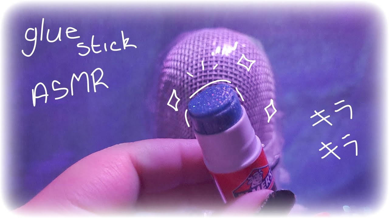 Glue Stick on Mic ASMR || Gentle Plastic Crinkles [no talking]