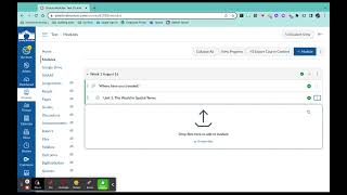 Creating Modules in Canvas