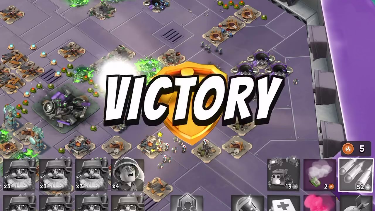 Boom Beach - Mega Crab - Attack 138 (Clear=Free Attack) (Lunar New Year Crab=Chinese Year) (Reverse)