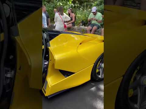 فيراري لافيراري عليها كاربون اصفر اكيد يكون سعره فوق ٢٠ مليون ريال