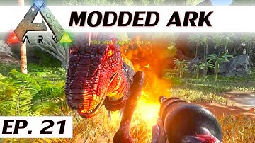 Modded ARK: Survival Evolved - Ep 21 - Flamethrower / Plumber - single player let