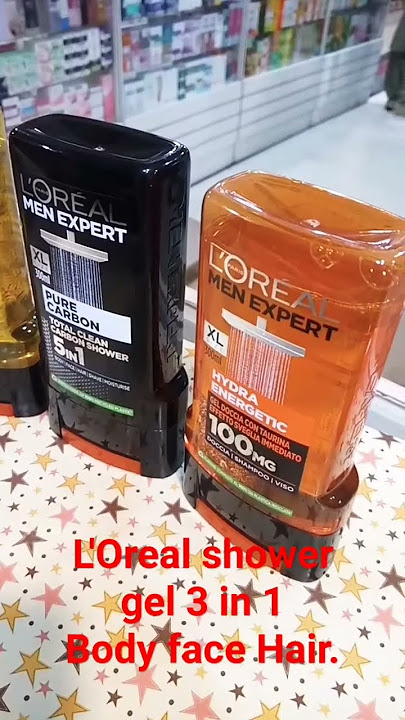 L'Oreal body wash shower gel 3 in 1 body face hair for beast results.