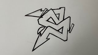 Graffiti letter S, stepbystep tutorial