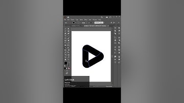 Gradient Play button logo in Adobe Illustrator