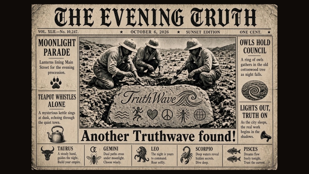October 6  2026  TruthWave :Taco Tuesday  SunSET Energy SESSION