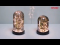Luminaires  cloches vitroled en verre chromex  truffaut