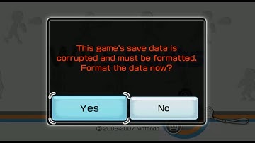 Corrupted Save Data in Wii Sports