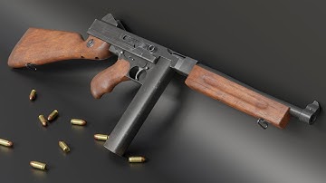 3D modeled Thompson M1A1