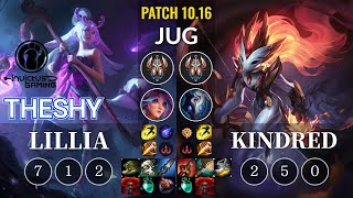 IG TheShy Lillia vs Kindred Jungle - KR Patch 10.16