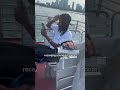 recording a song on a boat #shorts #chicago