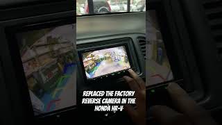 Honda HRV factory camera replaced with the Blaupunkt RC 3.0. #hondahrv #reversecamera #blaupunkt