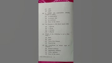 B. com 3rd sem question paper 2022| Computer application in business| Guahati university