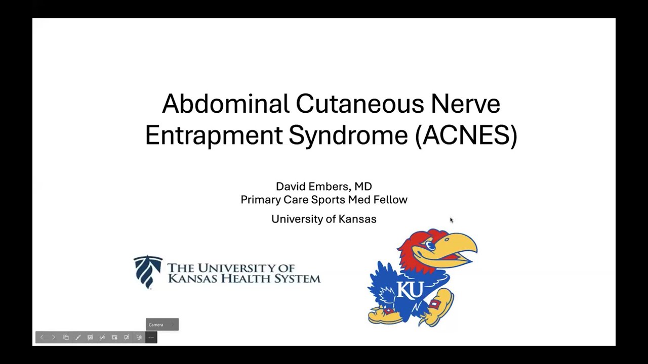 Abdominal Cutaneous Nerve Entrapment Syndrome w/Dr. David Embers | AMSSM Sports US Case Presentation