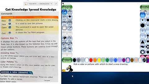 COMPUTER IT MATRIX PART-3 CLASS-1 CH-7 FUN WITH TUX PAINT