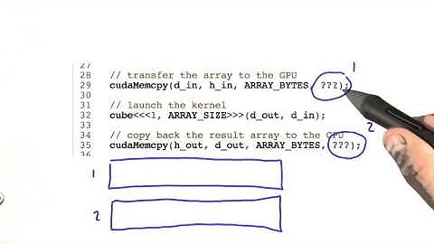 Copy to Host or Copy to Device - Intro to Parallel Programming