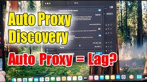 🛠️ Fix Network Issues Fast! Auto Proxy Discovery Settings on MacBook Pro/Air (macOS Sequoia)
