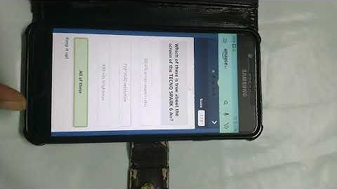 Amazon Quiz-Tecno Spark Spin & WIn