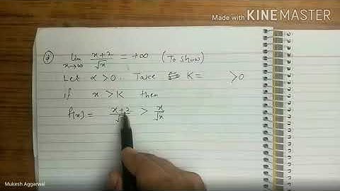 Limit at infinity, infinite limit| exercise 4.3 Q5(c,d,e,f)