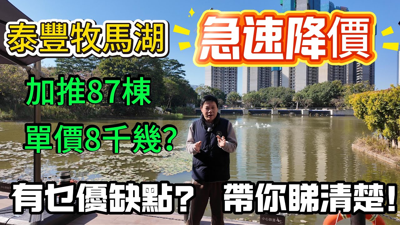 泰馬湖加推87棟 | 降價唔算 仲係靚戶型 | 到底有乜隱情 | 89平三房兩廁，99平四房兩廁 | 單價8千幾 值得買嗎？ | 