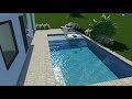 Custom pool for the miller residence