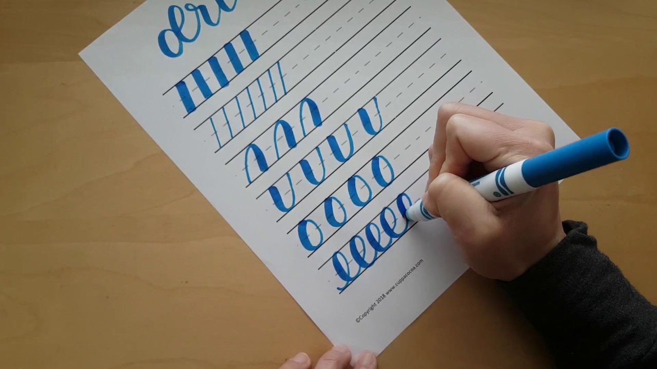 Learn how to do calligraphy with Crayola Markers