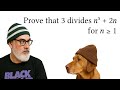Prove that 3 divides 𝑛³ + 2𝑛 for 𝑛 ≥ 1 | Discrete Math