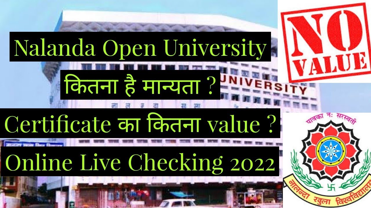 Nalanda Open University Value Online Live Checking # ...